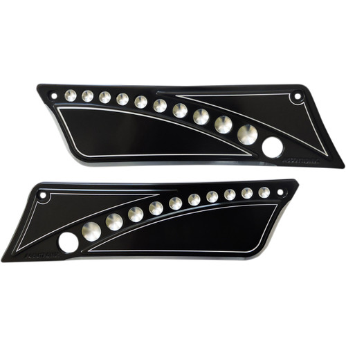 Accutronix #BLC9313-DN - Latch Cover - Drilled Black - FL '93-'13