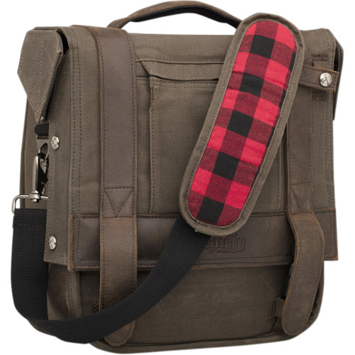 Burly Brand #B15-1000D - Voyager Detachable Waxed Cotton Saddlebag - Brown