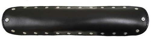 BLACK 12" LEATHER HEAT SHIELD PLAIN