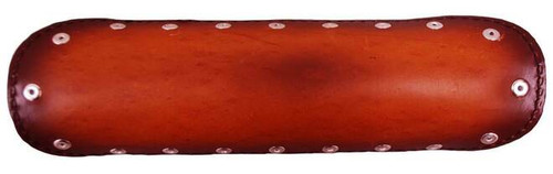 ANTIQUE BROWN 12" LEATHER HEAT SHIELD PLAIN