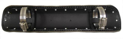 ANTIQUE BROWN 12" LEATHER HEAT SHIELD PLAIN