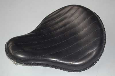 16 IN BLACK LEATHER SOLO SEAT