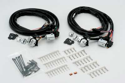CHROME HANDLEBAR SWITCH KIT RADIO & CRUISE TOURING 96-13