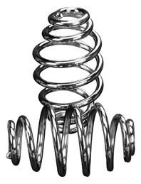 Jammer Chrome 4" Barrel Solo Seat Springs For Harley Bobber Chopper Sportster Customs