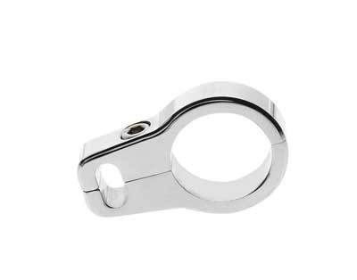 Custom Chrome 1" Dual Throttle Cable Clamp Fit For Harley Chrome