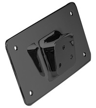 CUSTOM FENDR LICENSE BRKT BLK
