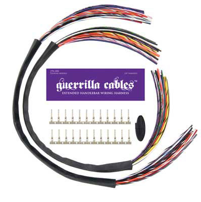 Custom Chrome 24" Handlebar Wiring Extension Harness Fit For Harley Davidson Touring 1996-2006