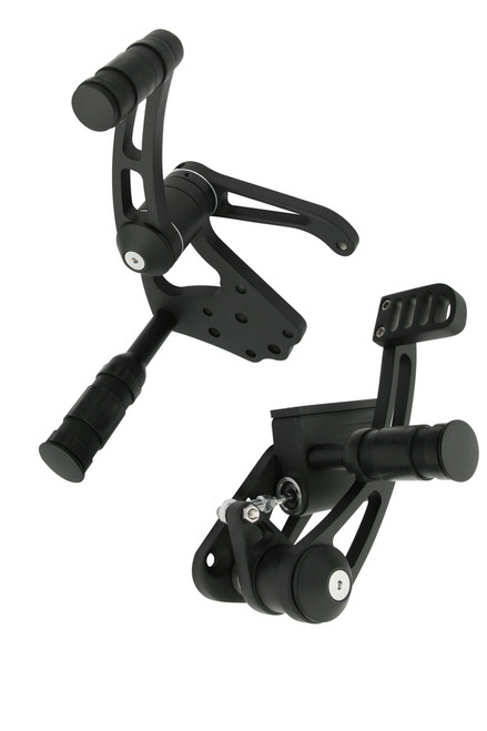 Custom Chrome 5/8" Forward Controls Kits Black For Harley Softail 1986-1999 FL/FX /FXWG 1958-1986