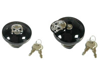 BLK SKULL LOCK CAP VENT 96-07
