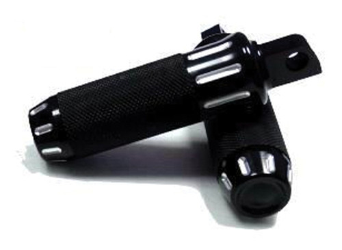 Custom Chrome Contrast Cut Rider Male Mount Footpegs Highway Footrests Fit For Harley Touring