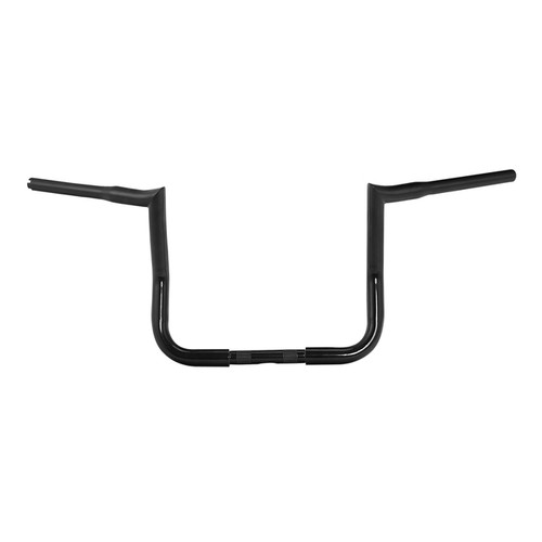 Santee 12" Rise Handlebar 1.25"Ape Hanger Bar Fit For Harley Touring FLHT 1982-up Gloss Black Chrome