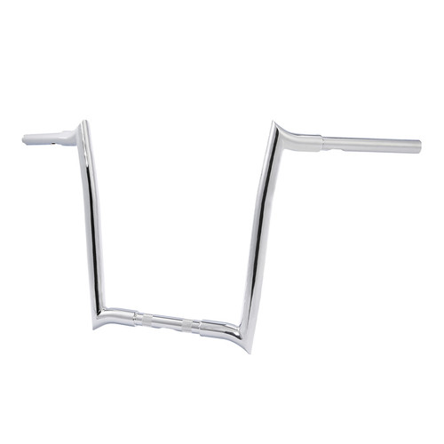 Santee 1.25" Ape Hangers 17" Rise Handlebar Fits For Harley Softail Sportster XL Chrome Gloss Black