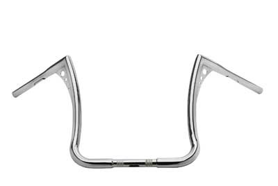 Custom Chrome 1.25" Fat Handlebar 15" Rise Hanger Bar Gloss Black Chrome Fit For Harley Touring FLHF/FLHT 82-13
