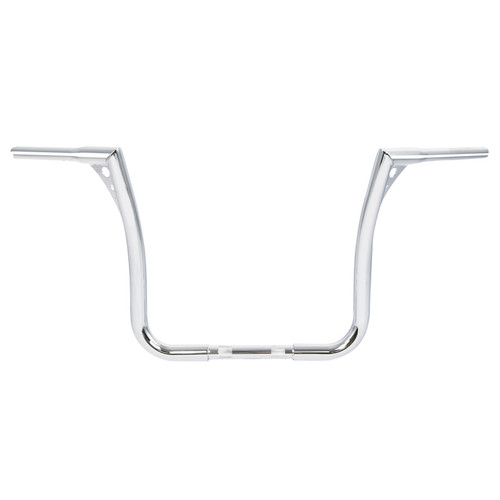 Custom Chrome 1.25" Fat Handlebar 15" Rise Hanger Bar Gloss Black Chrome Fit For Harley Touring FLHF/FLHT 82-13