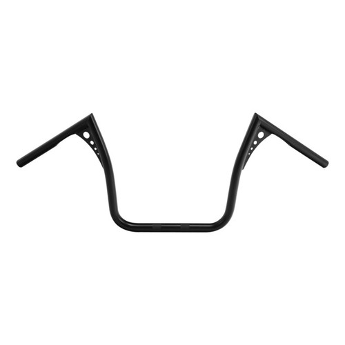 Custom Chrome 1" Drilled Handlebar 15" Rise Ape Hanger Fits For Harley Touring FLH/ FLHT Black