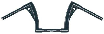 Custom Chrome 1.25" Fat Handlebar 14" Rise Hanger Bar Chrome Gloss Black Fit For Harley Electra Glide FLHT
