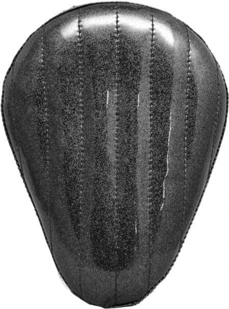 13IN. BLACK METAL FLAKE TUCK & ROLL SOLO SEAT.
