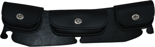BLACK TRIPLE FLH WINDSHIELD POUCH
