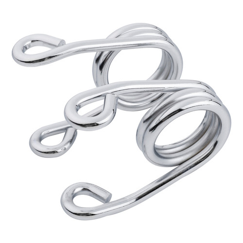 Custom Chrome 2"Properly Wound Scissor Springs Chrome Black For Harley Chopper/Bobber Moto Solo Seat