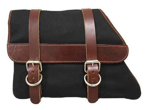 BLK.CANVAS LT.SADDLEBAG XL 82-03
