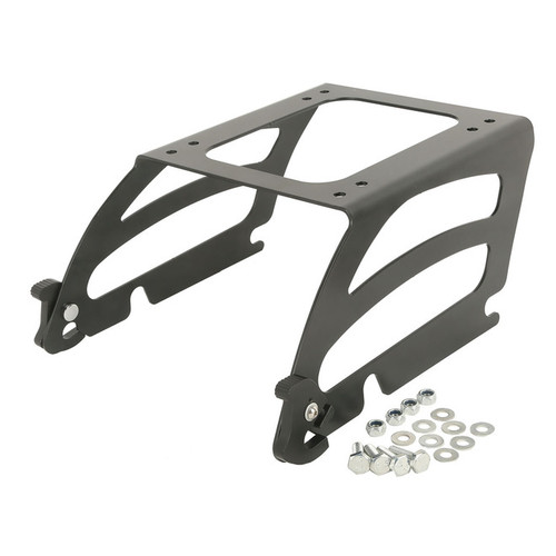 BLACK DETACHABLE TOUR PACK MOUNT FITS 00-05 SOFTAIL MODELS