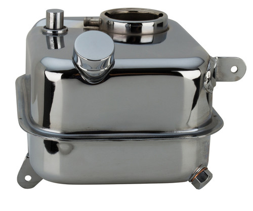 Custom Chrome Chrome Oil Tank Fits Harley 4-speed FL& FX Big Twin 65-E82 Replace For 62504-65A