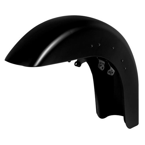 Custom Chrome Primer Black Front Fender Unpainted Fit For Harley Touring Street Road Glide 14+