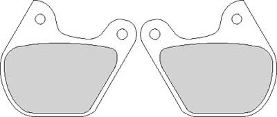 M/F ORGANIC PAD FT TOURING 80-83 REAR XL 77-81