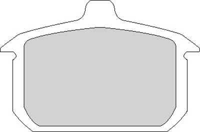 M/F ORGANIC PAD REAR OEM GIRLING 82-E87 (EXCPT TOURING)