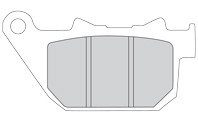 M/F ORGANIC PAD REAR SPORTSTER 04-13
