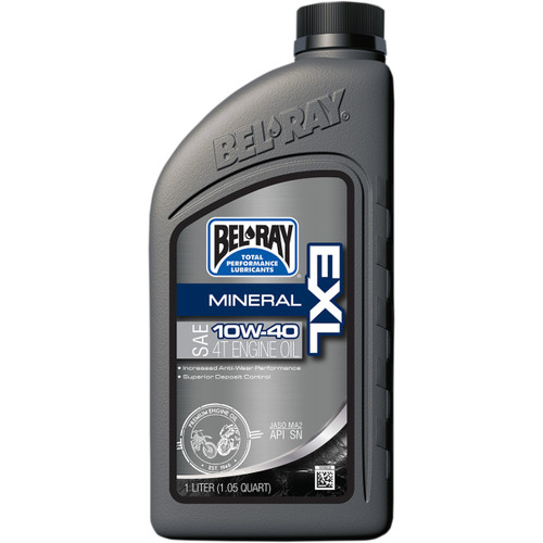 Bel-ray #99090-B1LW - EXL 4T Mineral Oil - 10W-40 - 1L
