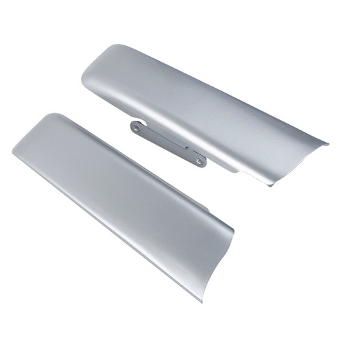 HR3 Silver / Black Honeycomb Fade Saddlebag Filler Strips For Harley Touring Models 14-24
