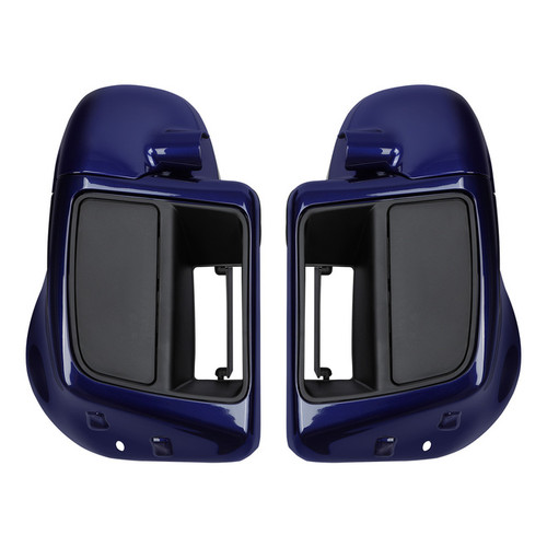 HR3 Zephyr Blue / Black Sunglo Vented Lower Fairing Kit For Harley Touring models 2014-2024