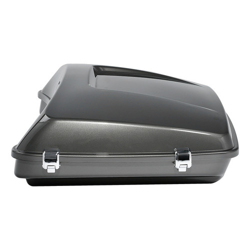 HR3 Industrial Gray 5.5" Razor Style Touring Trunk Luggage For 14-24 Harley Touring