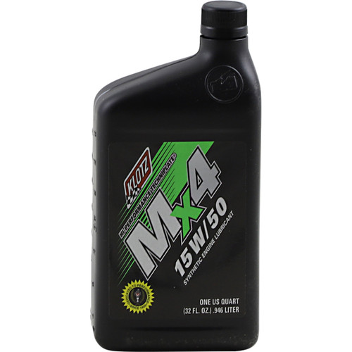 Klotz OIL #KL-880 - MX4 Synthetic Engine Oil - 15W-50 - 1 U.S. quart
