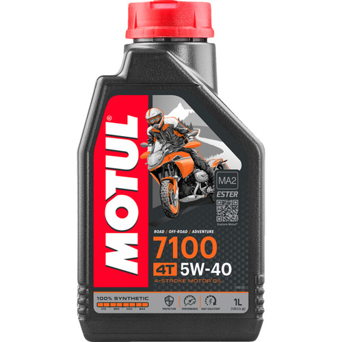 Motul #104086 - 7100 4T Synthetic Oil - 5W-40 - 1L