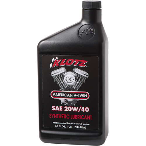 Klotz OIL #KV-2040 - V Twin Synthetic Oil - 20W-40 - 1 U.S. quart