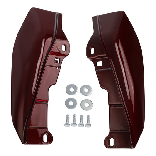 HR3 Mysterious Red Sunglo Mid-Frame Air Deflectors For Harley Touring and Trike Models 09-24