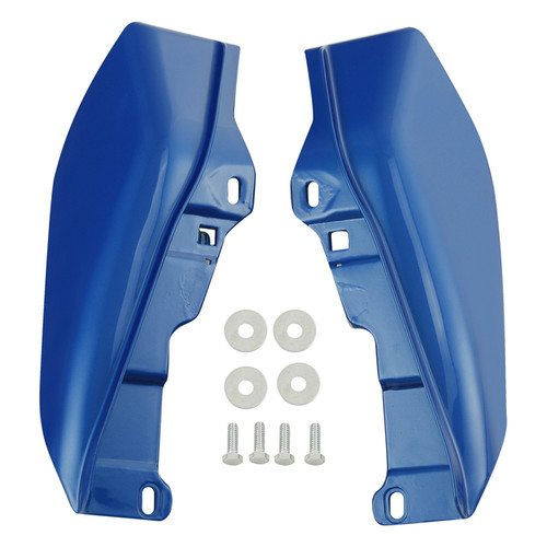 HR3 Electric Blue Mid-Frame Air Deflectors For Harley Touring and Trike Models 09-24