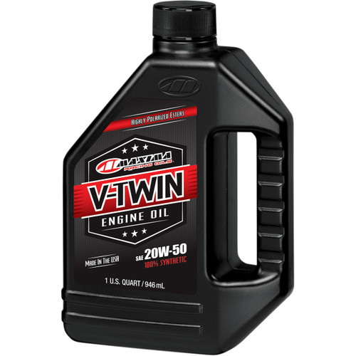 Maxima Racing OIL #30-11901 - V-Twin Synthetic Oil - 20W-50 - 1 U.S. quart