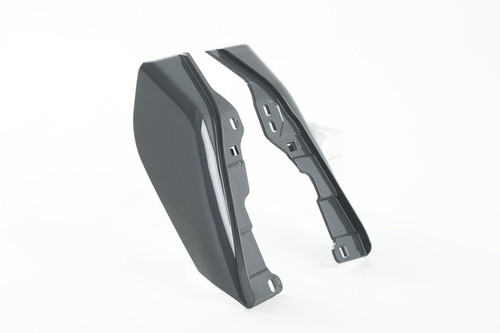 HR3 Gunship Gray Mid Frame Air Heat Deflectors For Harley Touring and Trike Models 09-24