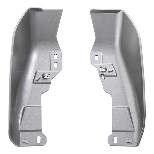 HR3 Billet Silver / Vivid Black 2017RGU Mid Frame Air Heat Deflectors For Harley Touring and Trike Models 09-24