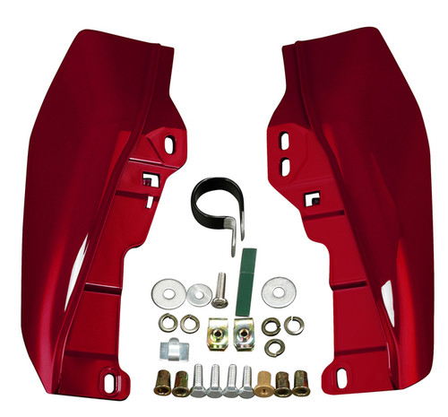 HR3 Velocity Red Sunglo 2017S Mid-Frame Air Deflectors For Harley Touring and Trike Models 09-24