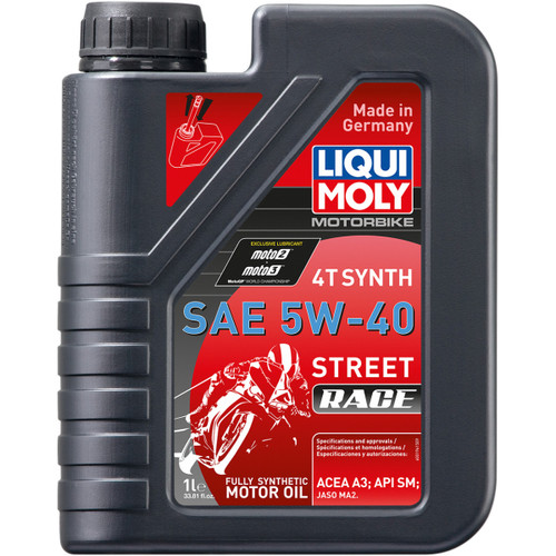 Liqui Moly #20074 - Street Race Synthetic 4T Oil - 5W-40 - 1L