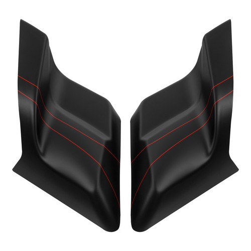 BLACK DENIM 2015S WITH DUAL RED LINES STRETCHED SIDE COVERS