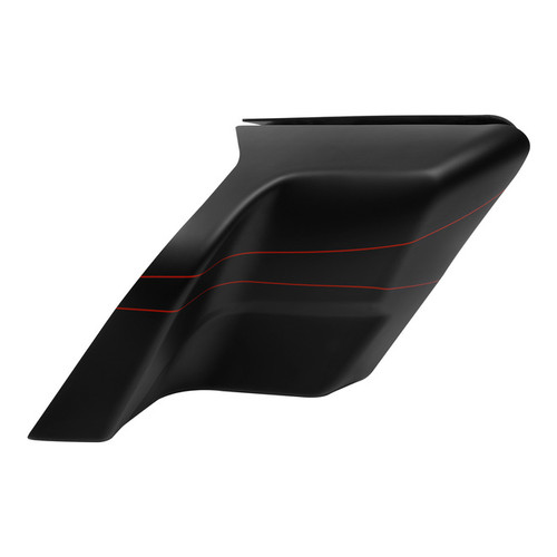 BLACK DENIM 2015S WITH DUAL RED LINES STRETCHED SIDE COVERS