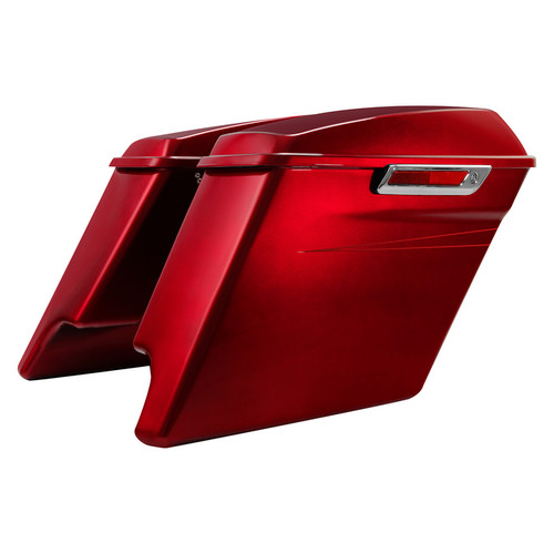 VELOCITY RED SUNGLO 2017S/CVO STRETCHED SADDLEBAGS 14UP
