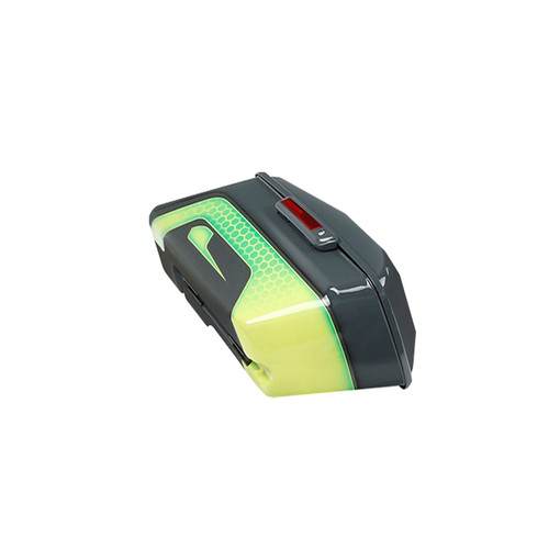 APPLE GREEN/GUNSHIP GRAY HARD SADDLEBAGS (REGULAR) 14UP TOUR