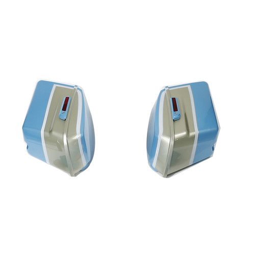 SKY BLUE / SAND GOLD HARD SADDLEBAGS (REGULAR) TOURING 14-UP