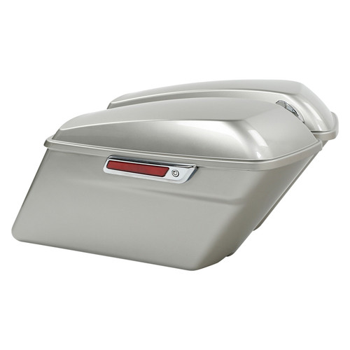 HR3 Silver Fortune Hard Saddlebags Harley Hard Bags (Regular) For 14-23 Harley Touring